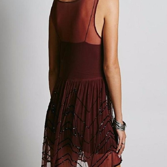Free People Beaded Mesh Dress - S - Picture 8 of 8